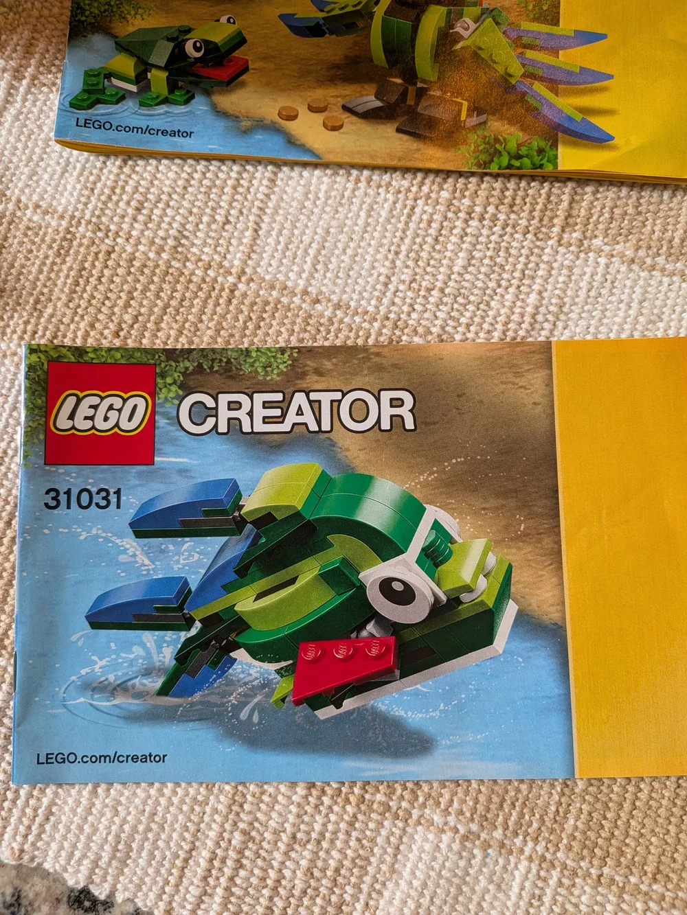 Discontinued Lego Creator Rainforest Set And 1980s Lego Storage Box With Legos